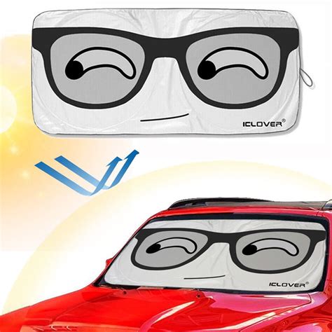 Car Windshield Sunshade Sun Shade Folding Silvering Sun Visor with ...