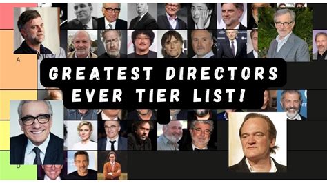 The Greatest Directors of all Time Tier List! PART 1 - YouTube