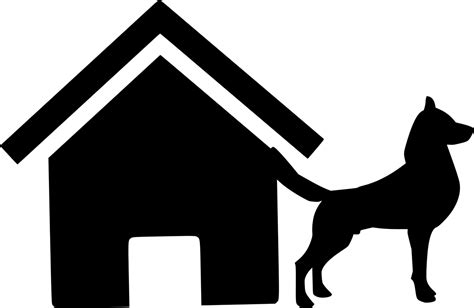 Dog House Silhouette - Free vector graphic on Pixabay