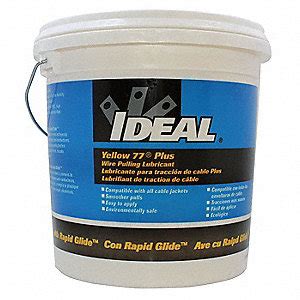 IDEAL Cable and Wire Pulling Lubricant, 1 gal., Pail, Water, Yellow - 10F524|31-391 - Grainger