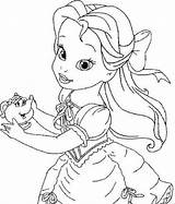 Cute Belle Coloring Page PDF Ideascom Disney Princess  sketch template