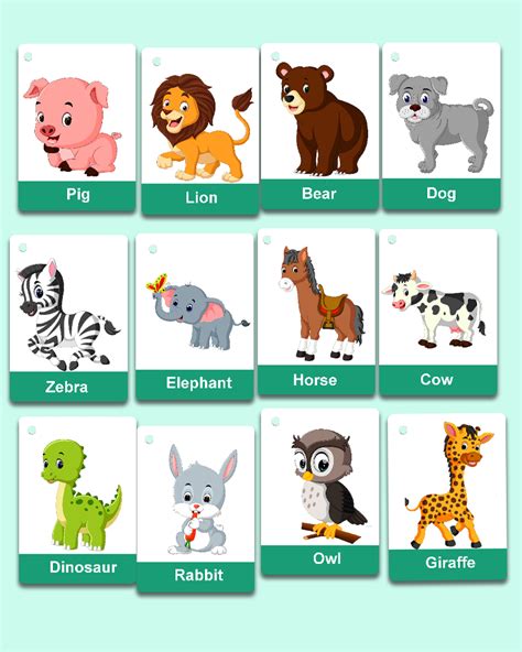 Best Cartoon Animal Flashcards for Toddlers Sale 2022 | Zstore