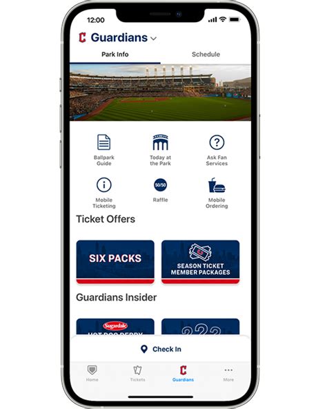 MLB Ballpark app | Cleveland Guardians