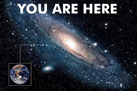 You Are Here Galaxy Retro Solar System Human Earth Location in Outer Space Universe Black Light ...