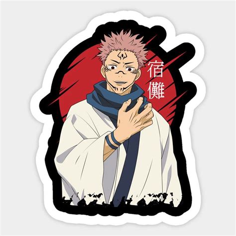 Illustration of S Sukuna from jujutsu kaisen anime -- Choose from our vast selection of stickers ...