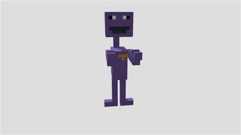 Minecraft-style William Afton - 3D model by damonhw1123 [20aa1e0] - Sketchfab