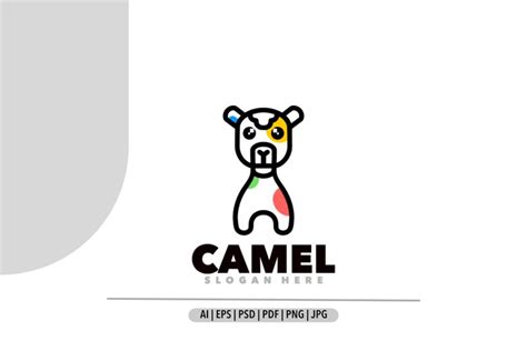 Camel line logo design