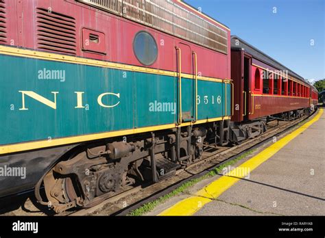 Conway Scenic Railroad in North Conway, New Hampshire USA Stock Photo ...