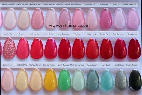 CND Shellac Color Chart — Esther's Nail Corner