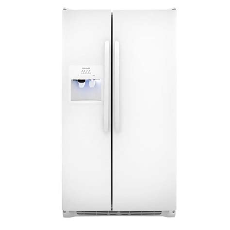 Frigidaire 22.07-cu ft Side-by-Side Refrigerator with Ice Maker (White ...