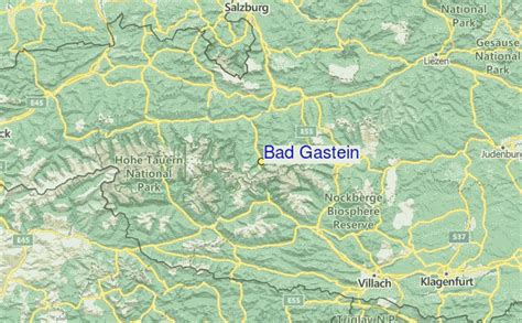 Austria Map Bad Gastein