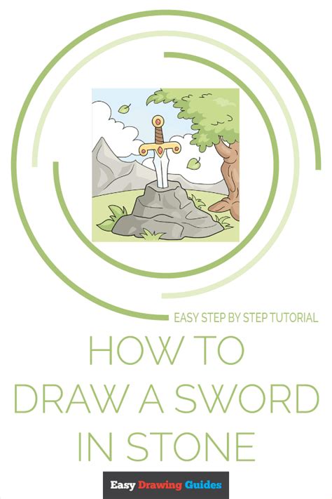 How to Draw a Sword in Stone - Really Easy Drawing Tutorial