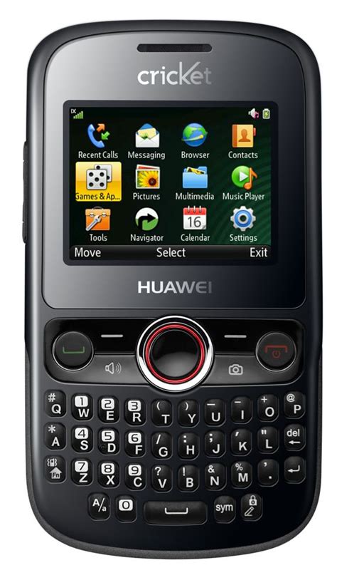 Huawei Pillar M615 Basic QWERTY Phone for Cricket Wireless - Black ...