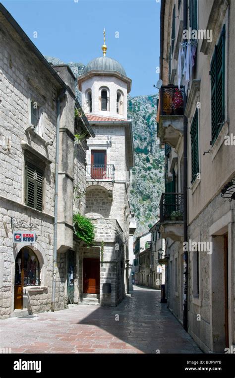 Old town Kotor Stock Photo - Alamy