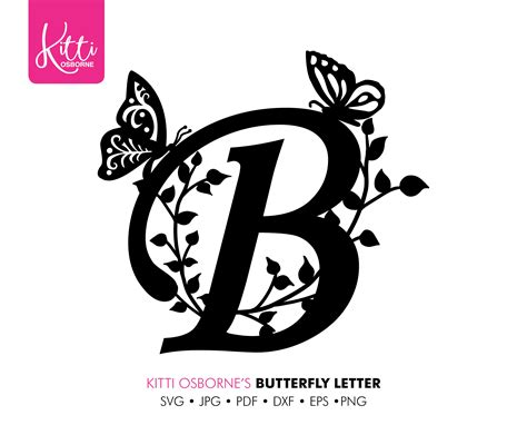 SVG Alphabet, Letter B Paper Cutting File. Instant Download. - Etsy UK
