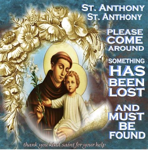 Pin by 💜𝓛𝓾𝓬𝓲💜 on Quotes in 2020 | St anthony prayer, St anthony prayer lost, Catholic prayers