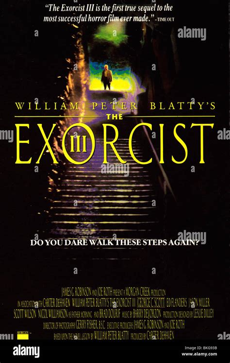 THE EXORCIST III (1990) WILLIAM PETER BLATTY (DIR) EX3 001 VS Stock ...