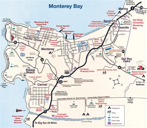 Monterey Peninsula Map