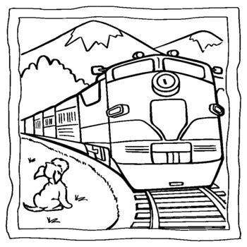 Train Coloring Pages For Kids