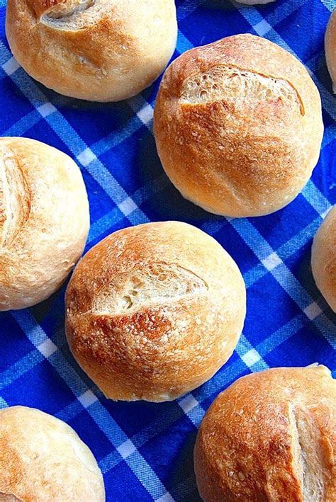 Crusty European-Style Hard Rolls Recipe Crusty Bread Rolls Recipe, Crusty Rolls, Scones, Hard ...