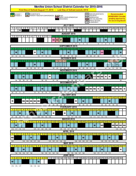 Menifee Unified School District Calendars – Menifee, CA