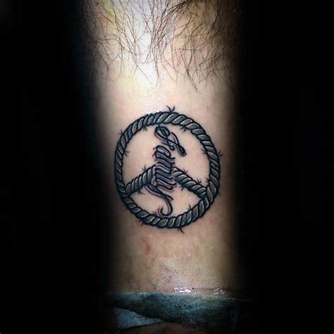 70 Peace Sign Tattoos For Men - Symbolic Ink Design Ideas