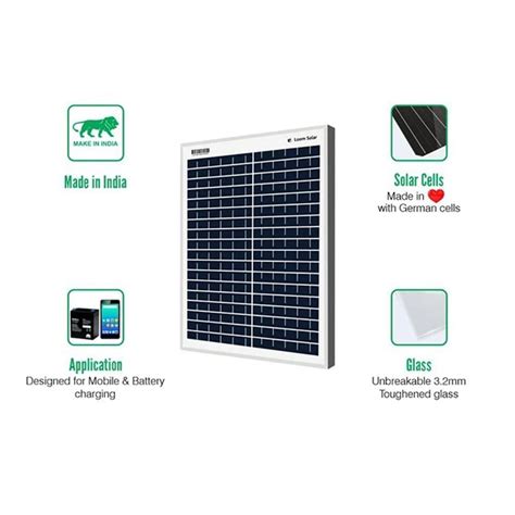 Loom 20 watt Solar Panel - Mini Solar Panel for Small Battery Charging