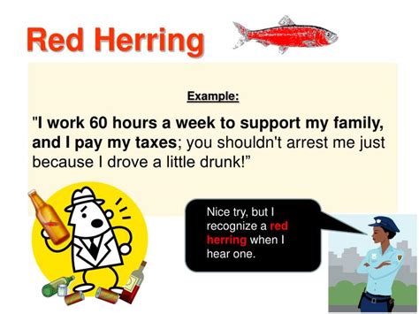 An example of a red herring logical fallacy - rilomarine