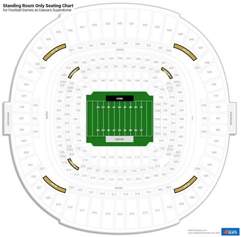 Standing Room Only Tickets at Caesars Superdome - RateYourSeats.com