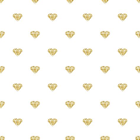 Premium Vector | Seamless fashion pattern with gold diamond glitter on ...