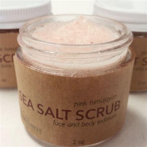 Sea Salt Scrub - Pink Himalayan Sea Salt - Natural Exfoliant | Natural exfoliant, Salt scrub ...