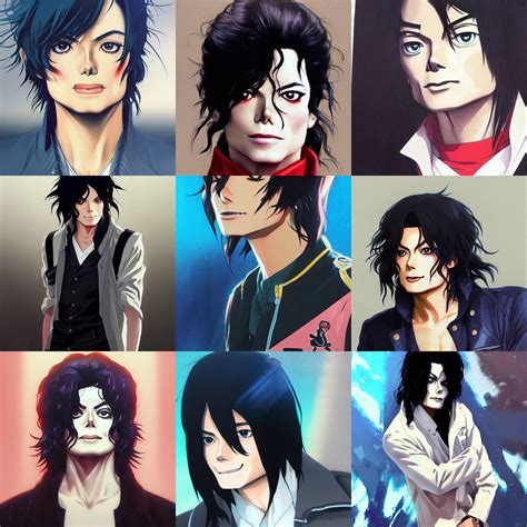 michael jackson as an anime character | Stable Diffusion