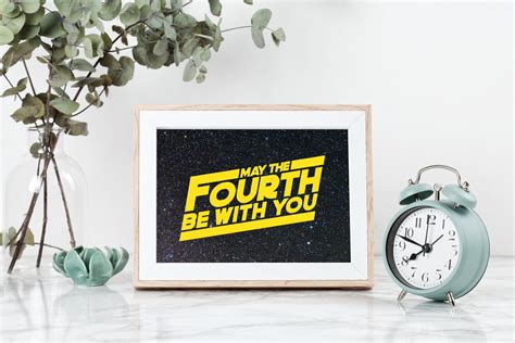 May the Fourth Be With You PRINTABLE Star Wars Quote Party - Etsy