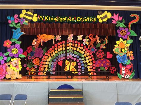 Our Kindergarten Creation stage--the children painted all the oversized ...