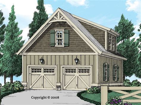 086G-0002: Craftsman Garage Plan with Loft | Garage guest house, Garage plans with loft ...