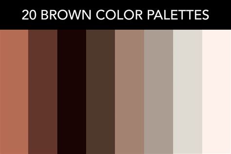 20 Brown Color Palettes with Names and Hex Codes – CreativeBooster