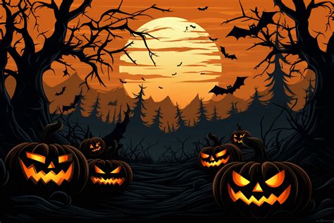 Beautiful Halloween Background Graphic by Art On Demand · Creative Fabrica