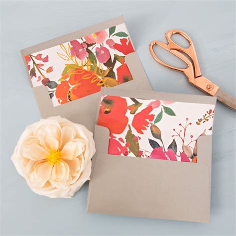 Wow! These Free Printable Floral Envelope Liners Are Gorgeous!