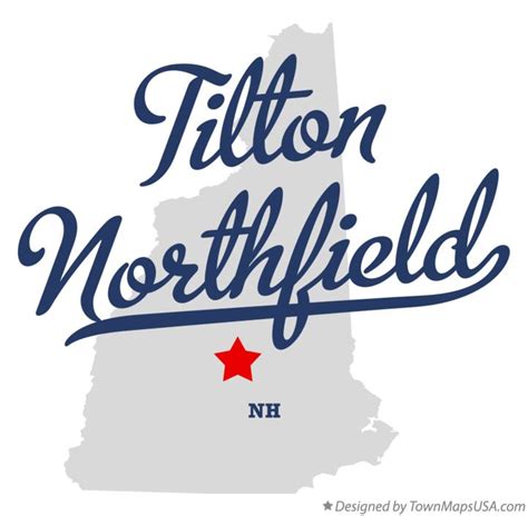 Map of Tilton Northfield, NH, New Hampshire