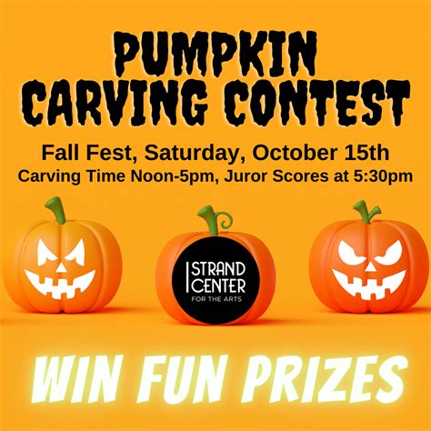 Pumpkin Carving Contest — The Strand Center for the Arts