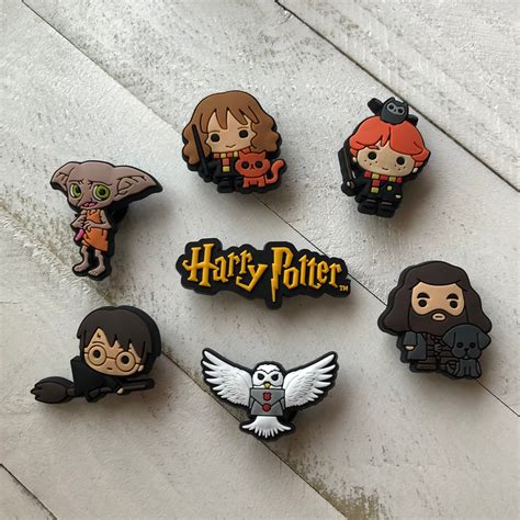 Harry Potter Hogwarts Wizard Croc Charm Jibbitz Set of 7 | Etsy