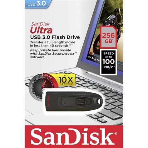 Original Sandisk Ultra 256GB USB 3.0 Flash Drive (SDCZ48-256G-U46 ...