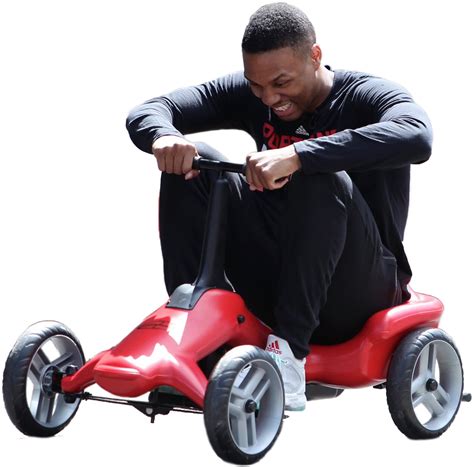 Damian Lillard riding a little red car : r/cutouts