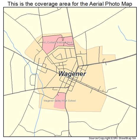 Aerial Photography Map of Wagener, SC South Carolina