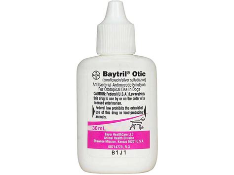 Baytril Otic for Dogs Bayer ( - Pet Pharmacy (Rx) - Ear (Rx))