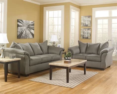 Darcy Gray Cobblestone Sofa from Ashley (7500538) | Coleman Furniture