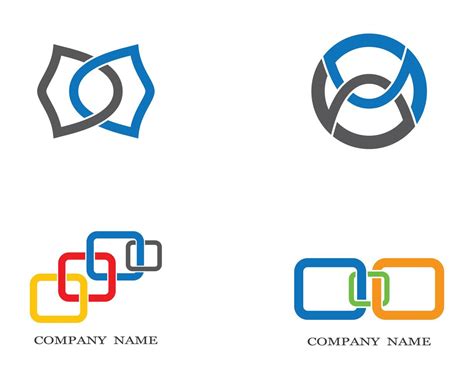 Corporate abstract shapes logo set 1121230 Vector Art at Vecteezy