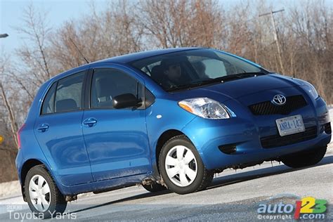 Blue Toyota Yaris 2010