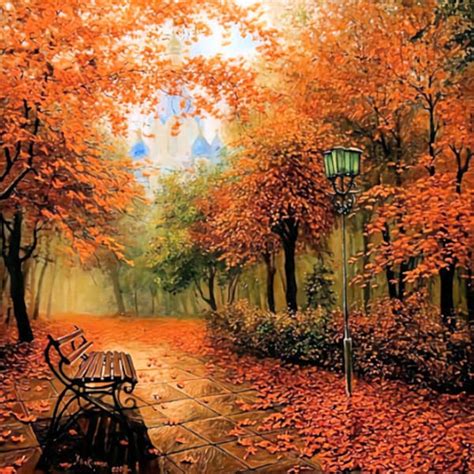 Park Bench Painting - Etsy