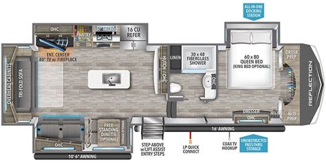 2024 Grand Design Reflection 337RLS Fifth Wheel Specs